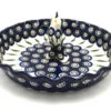 Polish Pottery Pie Set - Peacock