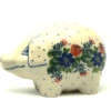 Polish Pottery Piggy Bank - Garden Party