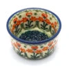 Polish Pottery Ramekin - Peach Spring Daisy