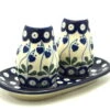 Polish Pottery Salt & Pepper Set - Bleeding Heart