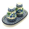 Polish Pottery Salt & Pepper Set - Blue Berries