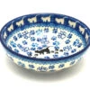 Polish Pottery Small Shallow Bowl - Boo Boo Kitty