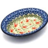 Polish Pottery Soap Dish - Crimson Bells
