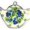 Polish Pottery Tea Bag Holder - Blue Berries