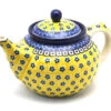 Polish Pottery Teapot - 1 1/4 Qt. - Sunburst