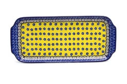 Polish Pottery Tray - Appetizer - 12" - Sunburst