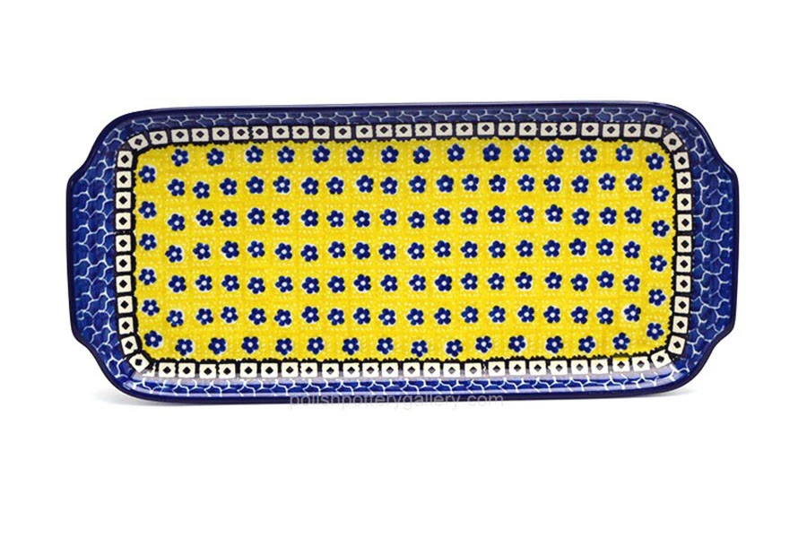 Polish Pottery Tray - Appetizer - 12" - Sunburst 1 Polish Pottery Tray - Appetizer - 12" - Sunburst