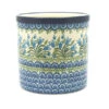 Polish Pottery Utensil Holder - Blue Bells