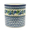 Polish Pottery Utensil Holder - Blue Berries