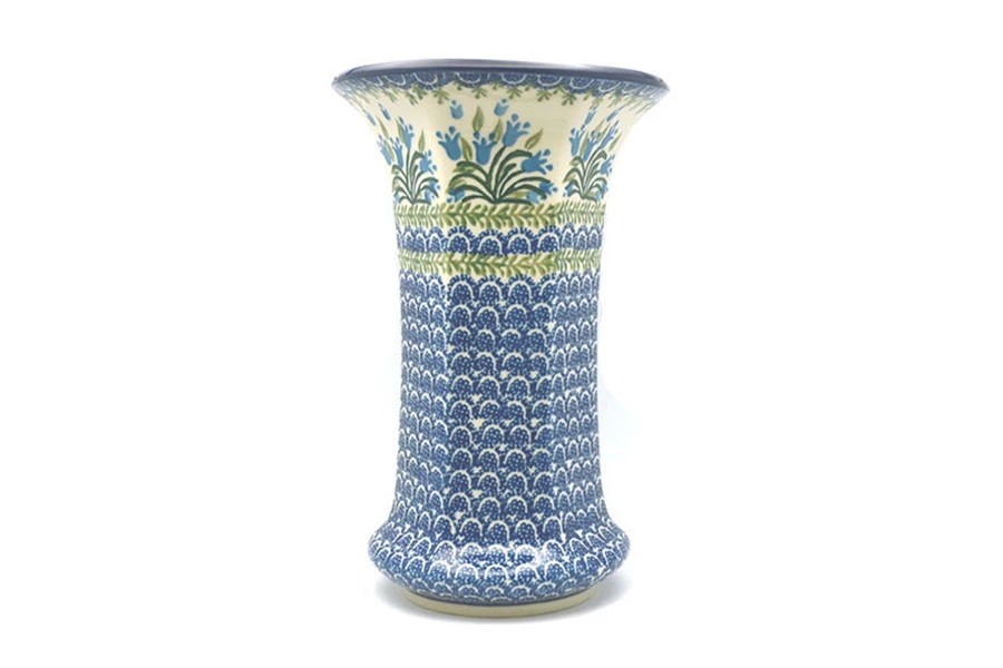 Polish Pottery Vase - Large - Blue Bells