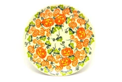 Polish Pottery Salad Plate - Vena Pumpkins