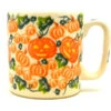 Polish Pottery Straight-Sided Mug - Vena Pumpkins